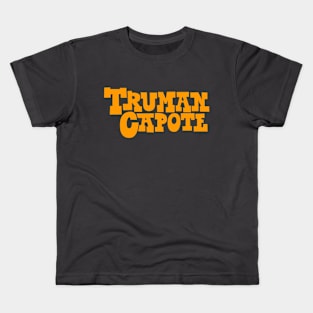 Capote Classic - Typographic Tribute to Truman Kids T-Shirt